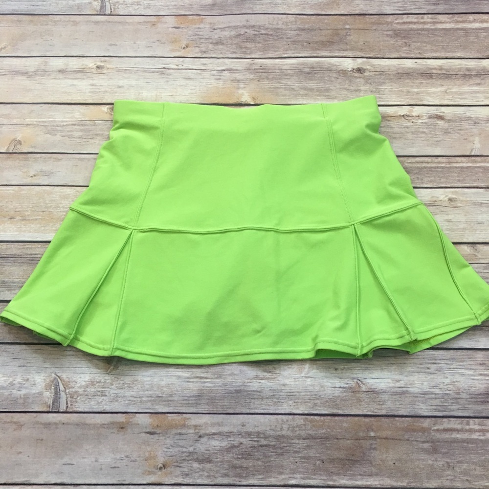 SOLD XS 0-2 Nike Fit Dry Skirt Green Pleated Skort - Picture 7 of 8